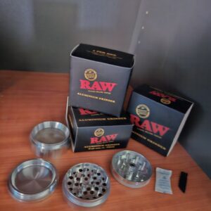 Silver RAW Aluminium Grinder