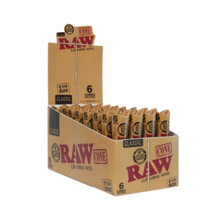 RAW Classic 1.25 Pre-Rolled Cones (6 Pack)