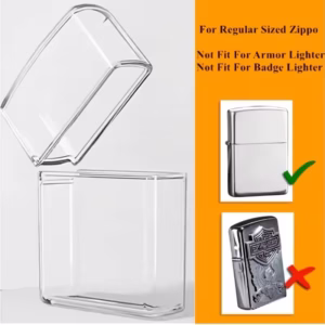 Transparent TPU Protective Case for Zippo Lighters