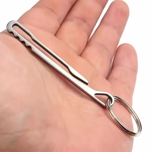 Belt Clip Keychain with Metal Ring - Outdoor EDC Essential