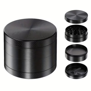 4-Layer Herb Grinder - Premium Aluminum with Pollen Catcher