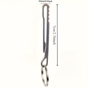 Belt Clip Keychain with Metal Ring